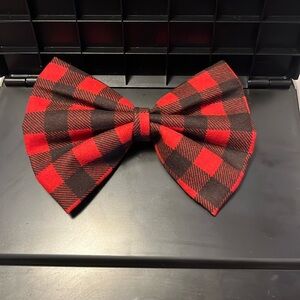 Red and black buffalo bow
